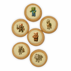 Galletas para cumpleaños con temática de Minecraft