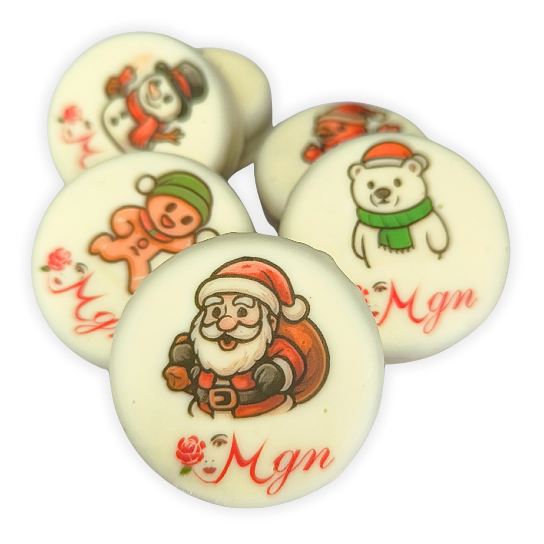 Set de galletas para Navidad con logo