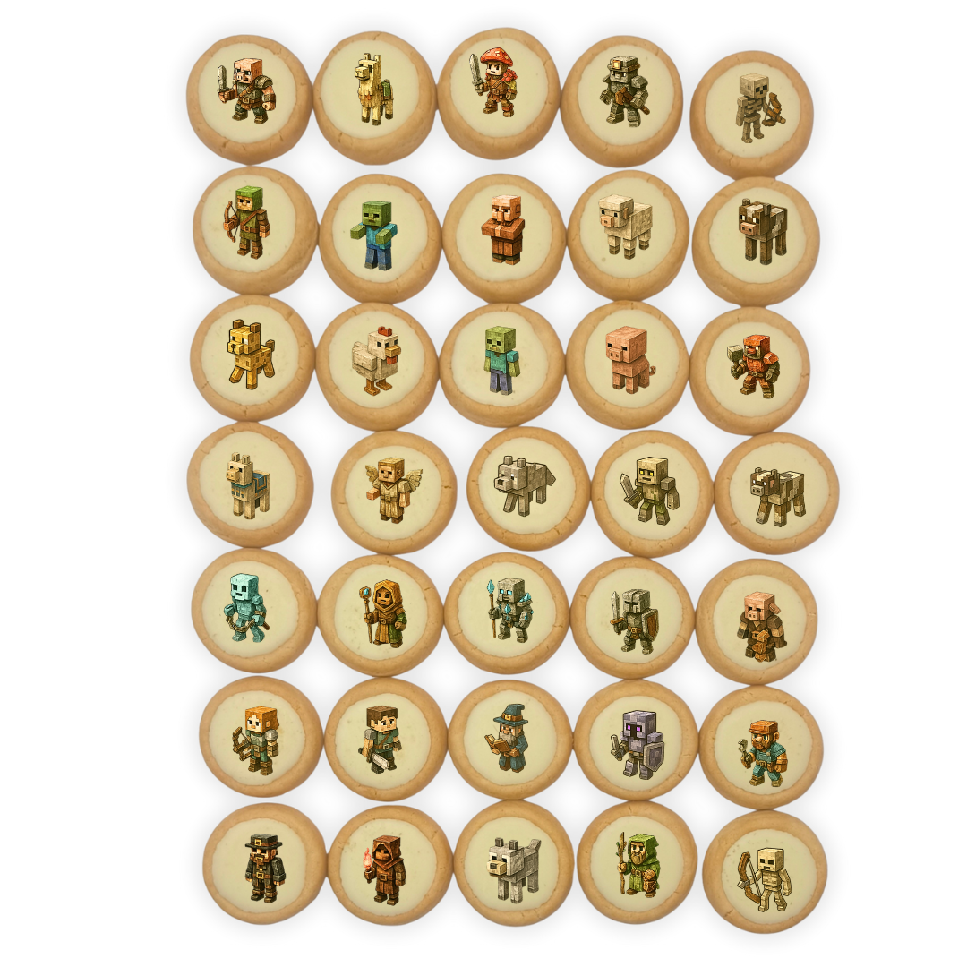 Galletas para cumpleaños con temática de Minecraft - Imagen 2
