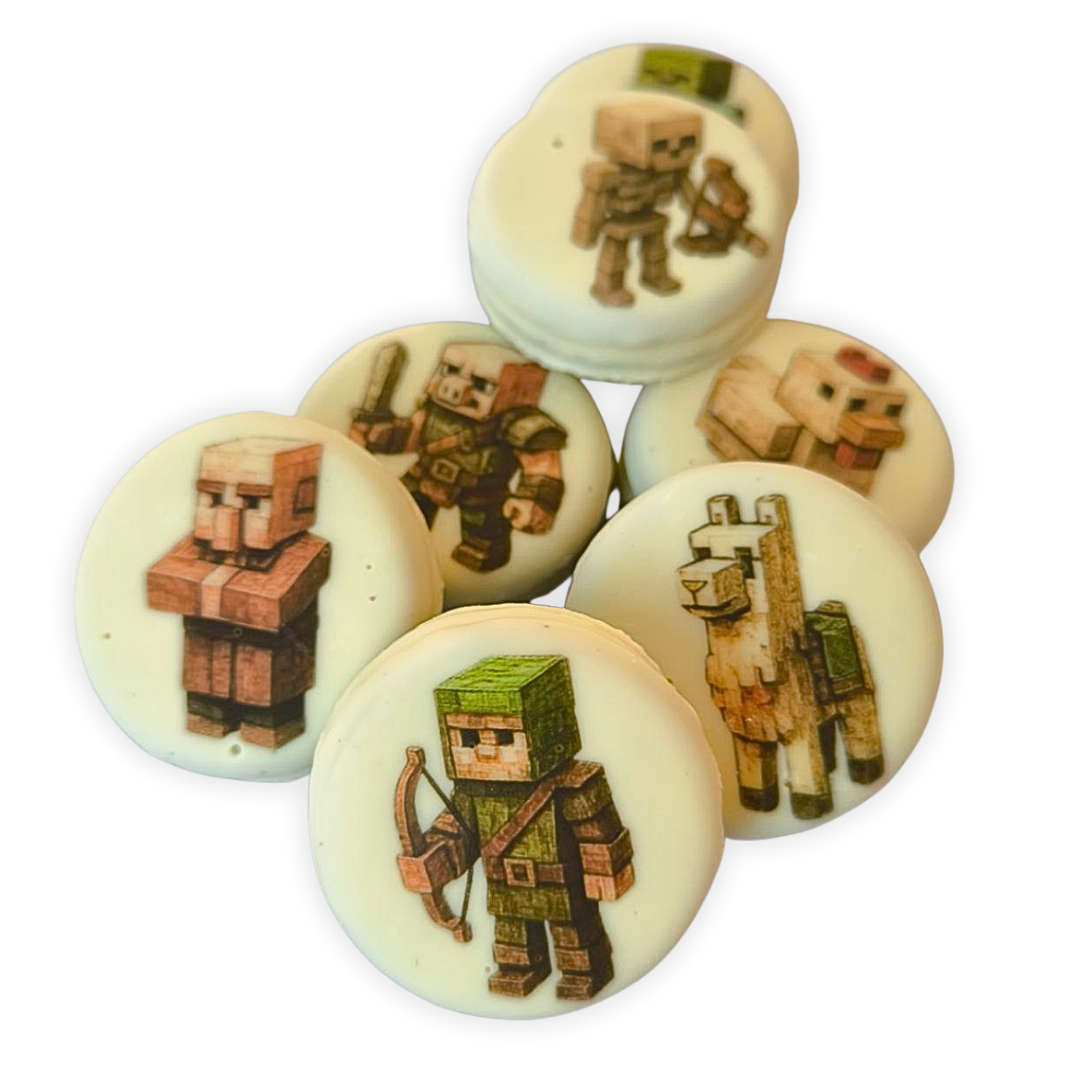 Set de galletas estilo Minecraft para cumpleaƱos