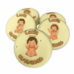 Set de galletas para bautizo de nina personalizado
