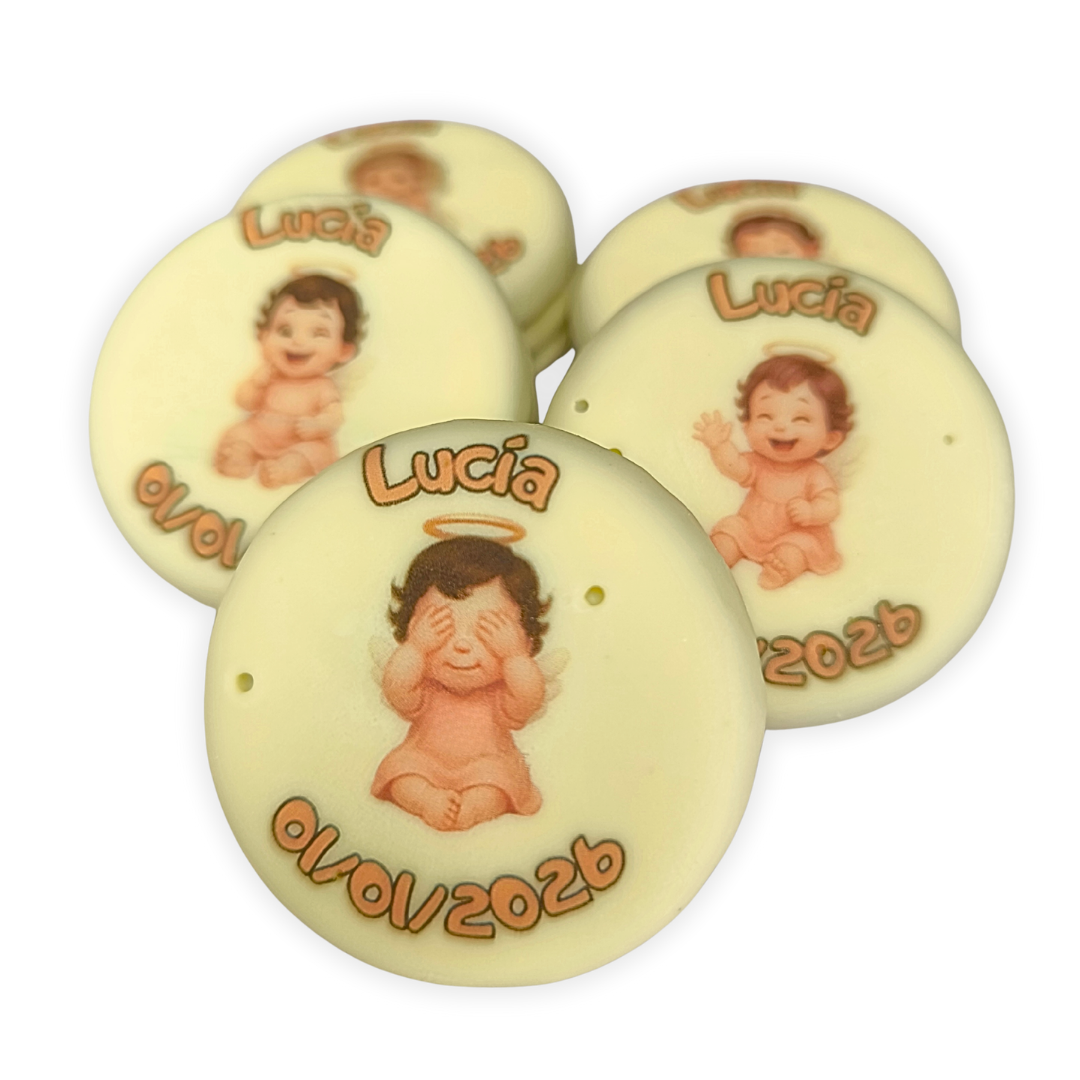 Set de galletas para bautizo de nina personalizado