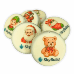 Set de galletas para Navidad con logo