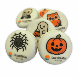 Set de galletas para Halloween con logo