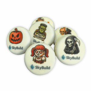 Set de galletas para Halloween con logo