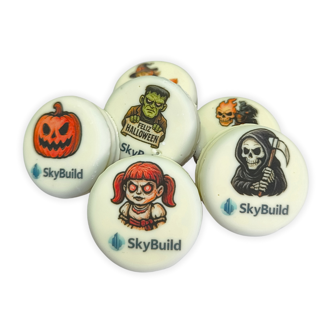 Set de galletas para Halloween con logo