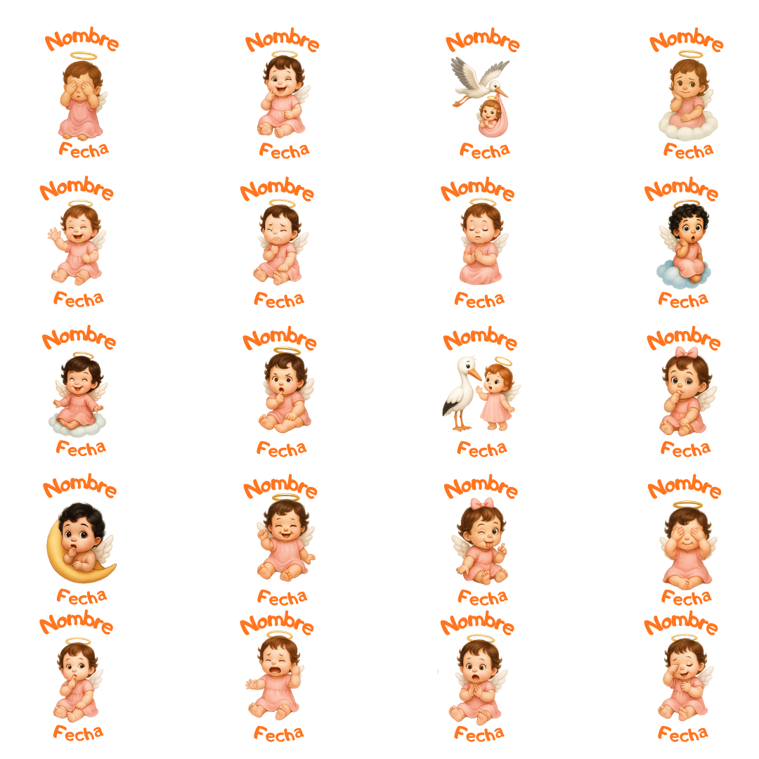 Set de galletas para bautizo de nina personalizado - Imagen 2