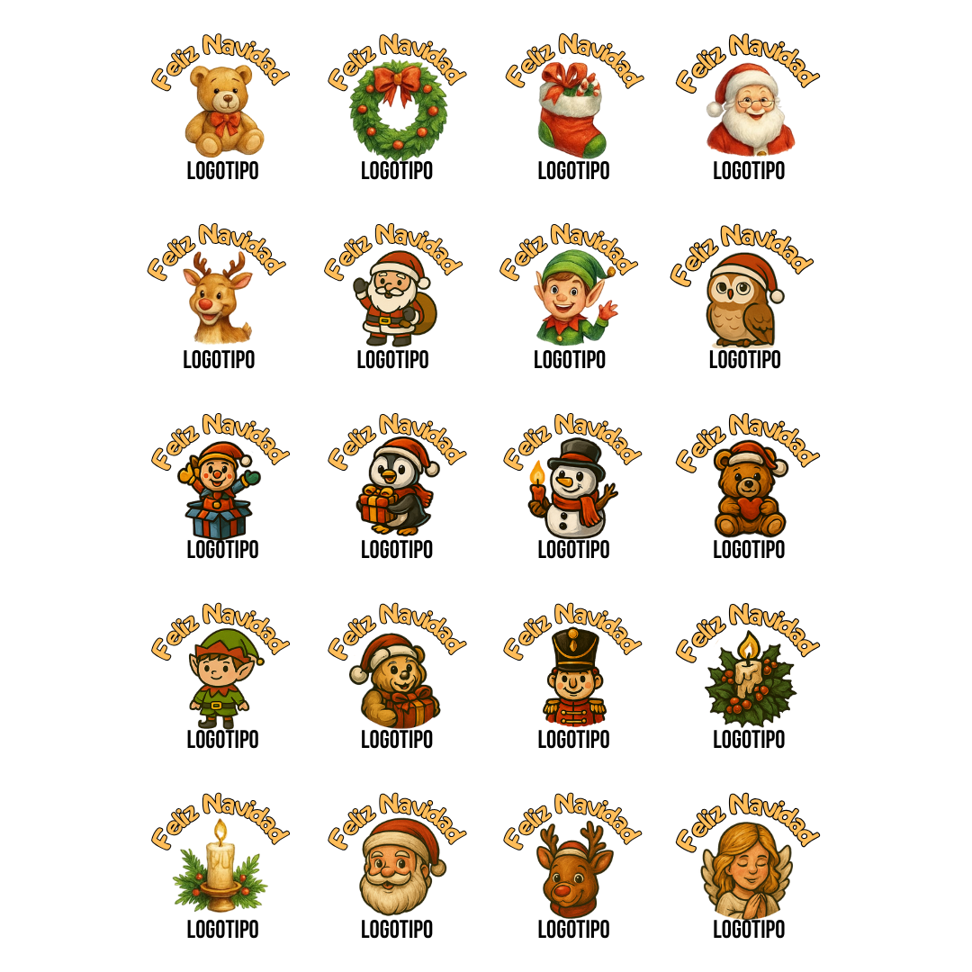 Set de galletas para Navidad con logo - Imagen 2