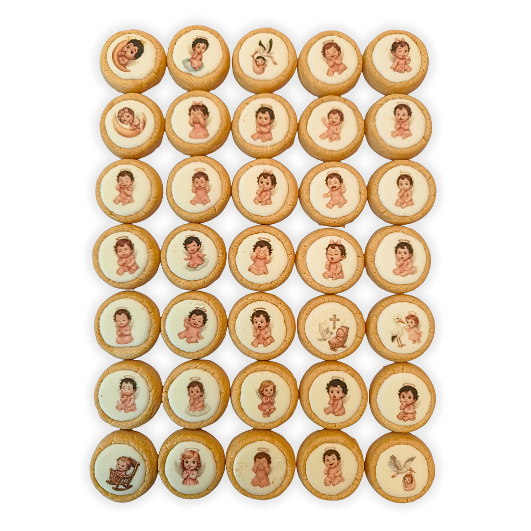 Set de galletas para bautizo de niña - Imagen 2