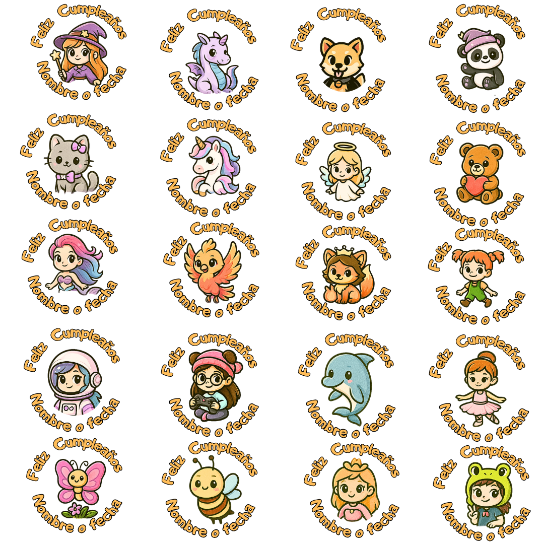 Set de galletas para cumpleaƱos de nina - Imagen 2