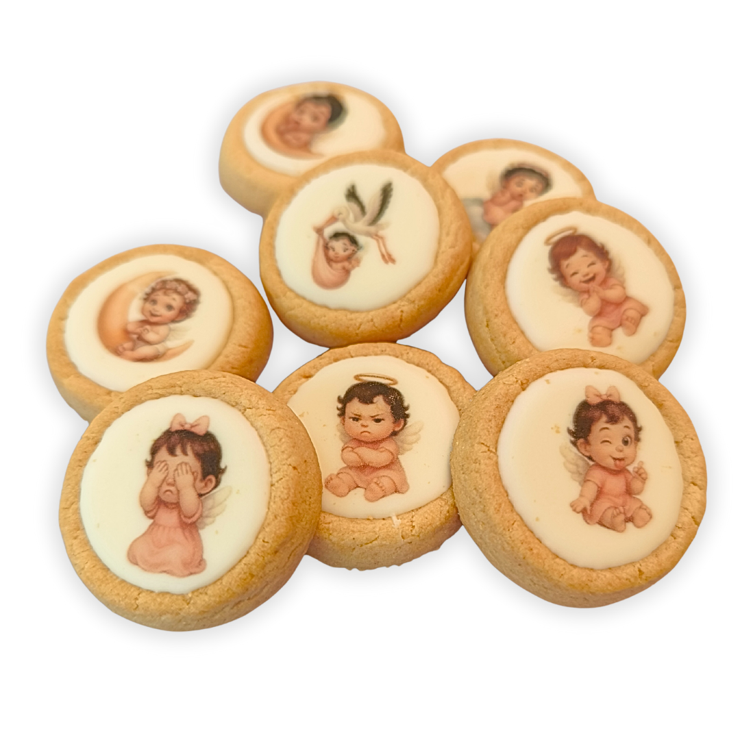 Set de galletas para bautizo de niña
